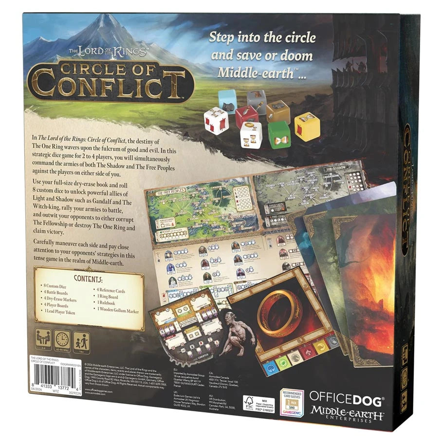 The Lord of the Rings: Circle of Conflict rear cover