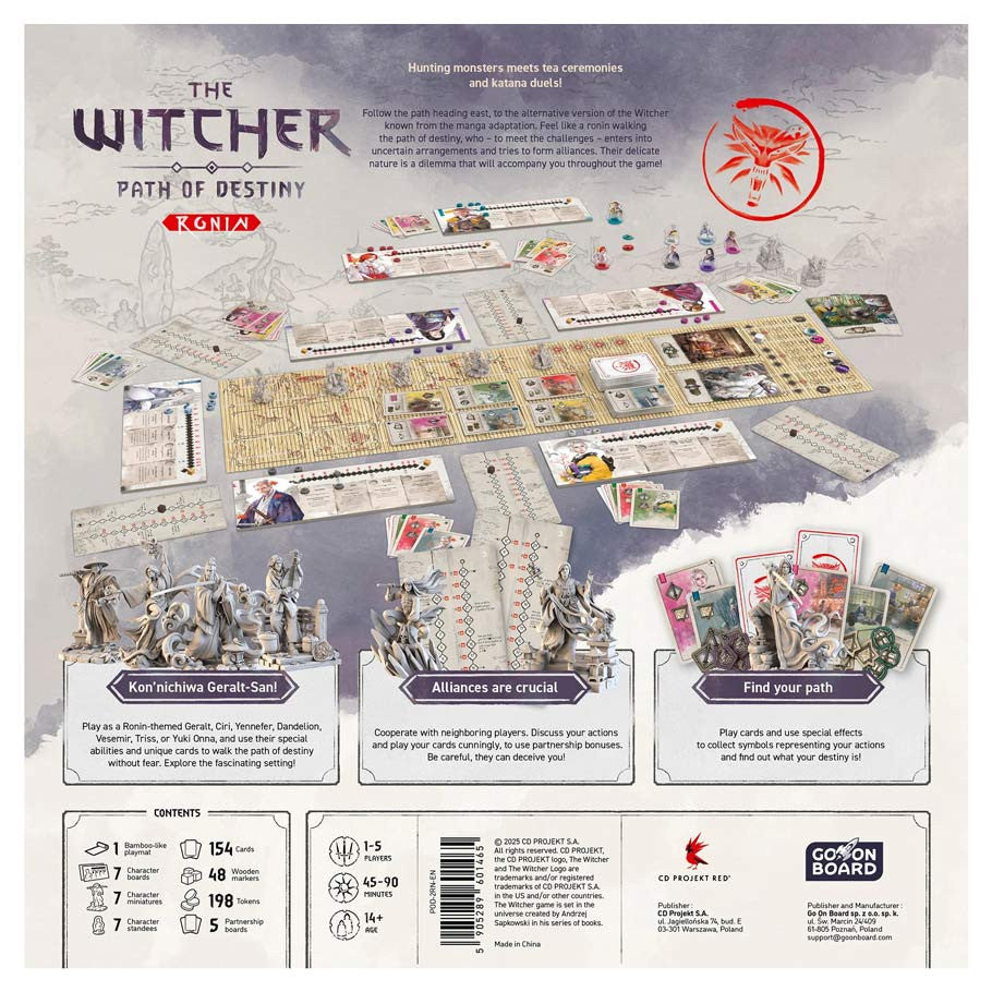 The Witcher: Path of Destiny - Ronin rear cover