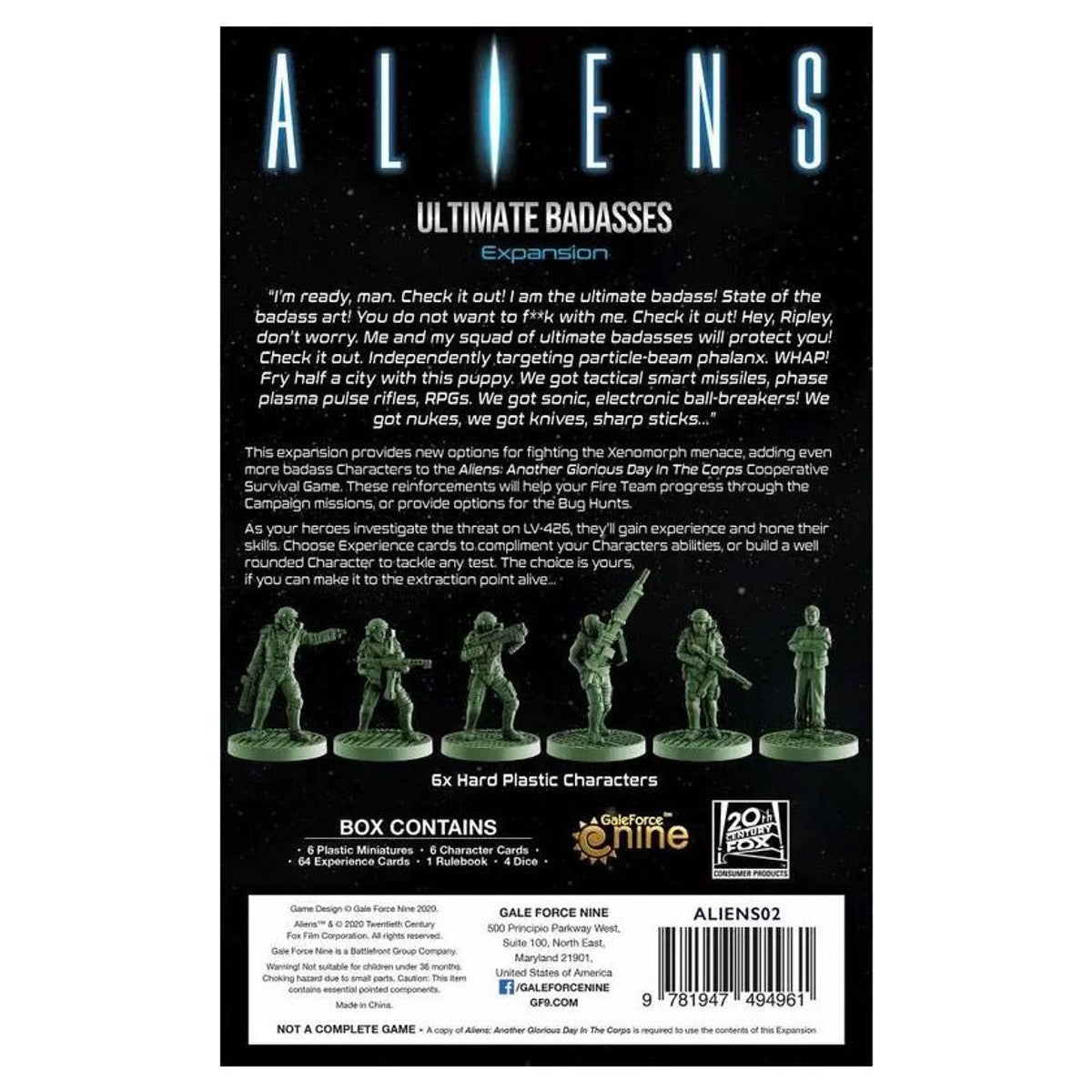 Aliens: Ultimate Badasses rear cover