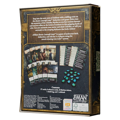 Arkham Horror: Lovecraft Letter rear cover