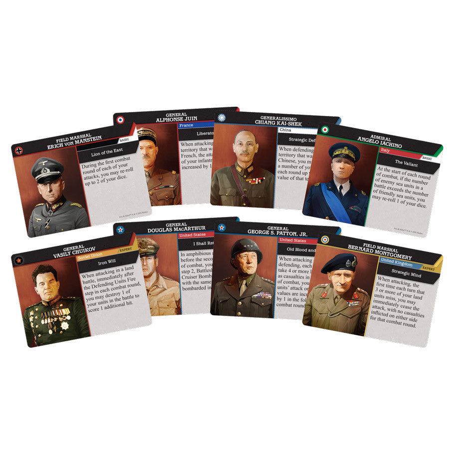 Axis & Allies: Commanders characters