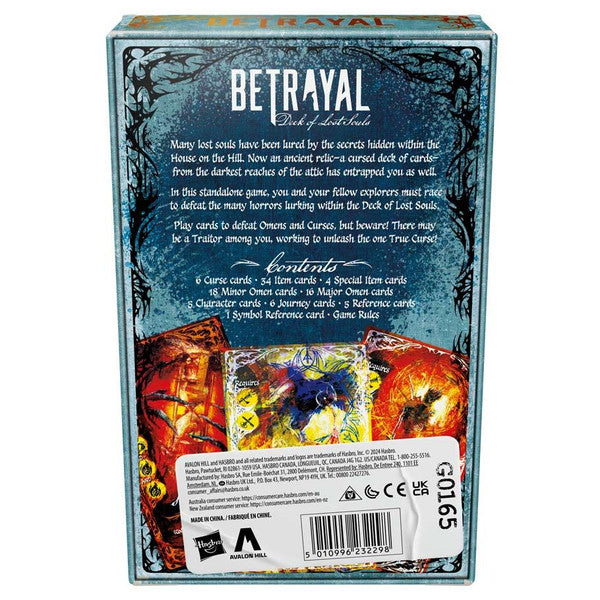Betrayal: Deck of Lost Souls rear cover