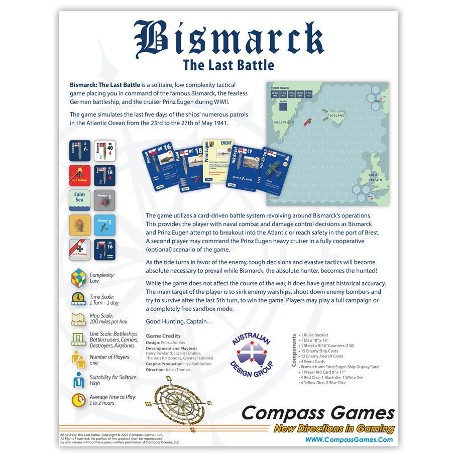 Bismarck: The Last Battle rear cover