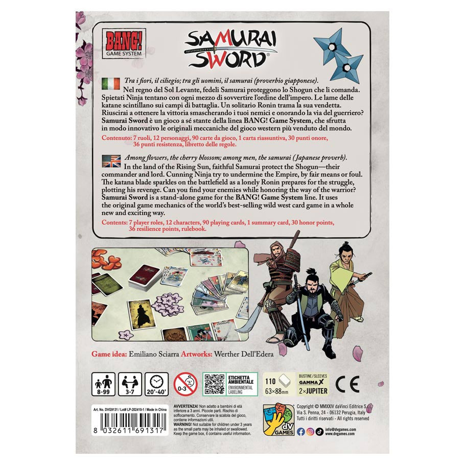 Samurai Sword: Rising Sun rear cover
