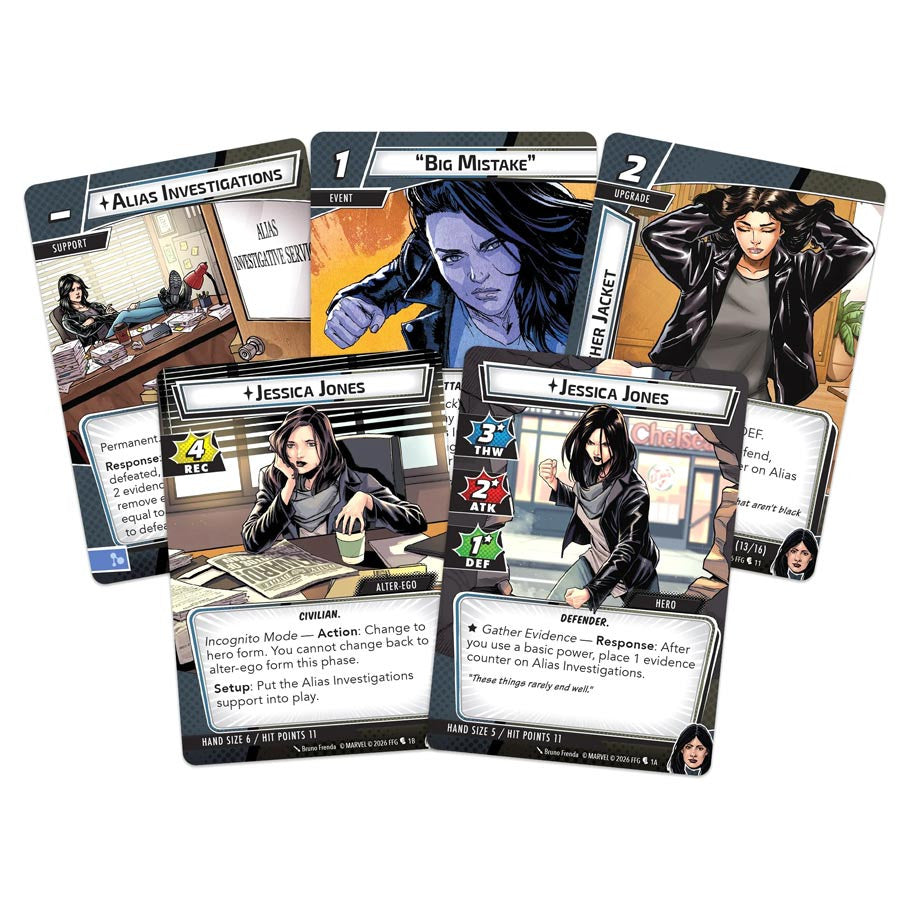 Marvel Champions: The Card Game - Jessica Jones Hero Pack cards