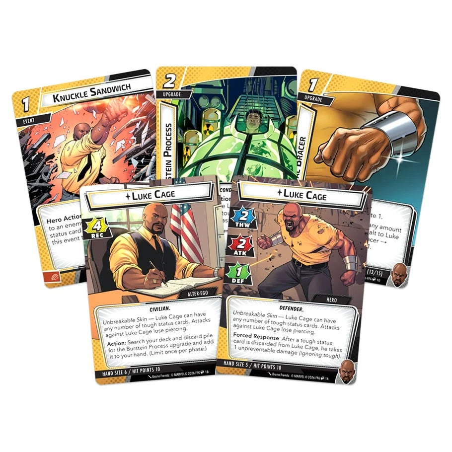 Marvel Champions: The Card Game - Luke Cage Hero Pack cards