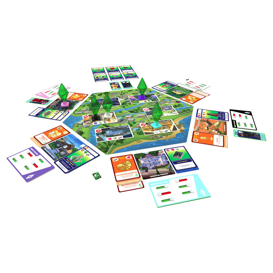 The Sims Board Game components