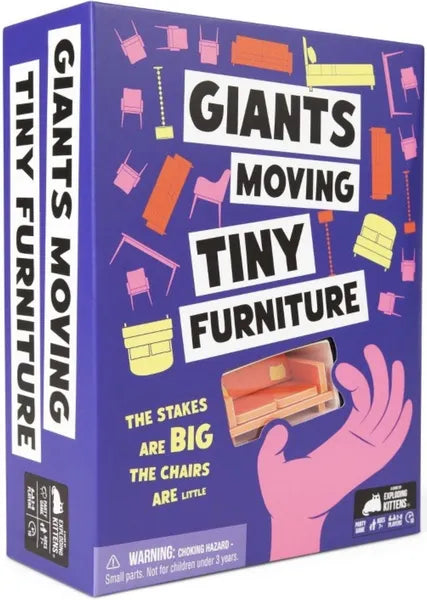 Giants Moving Tiny Furniture party game