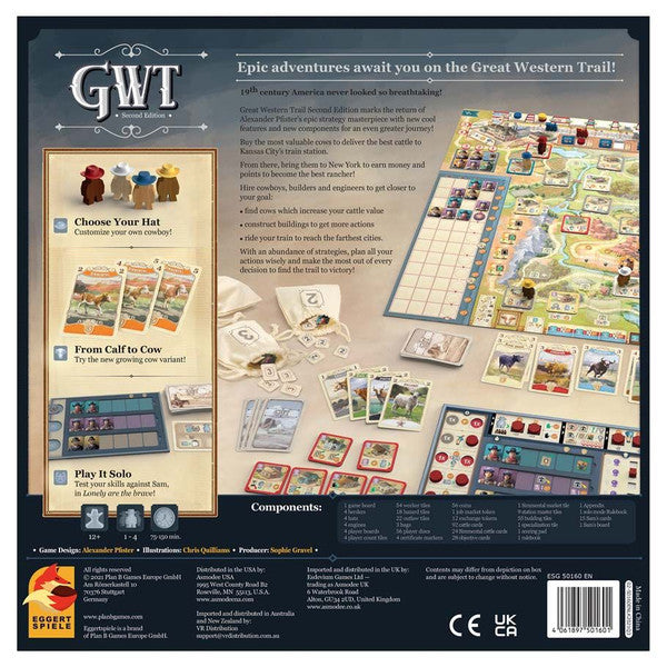 Great Western Trail 2nd Edition rear cover