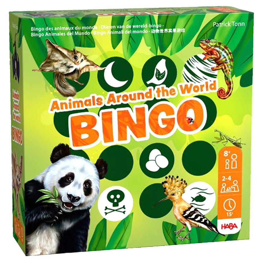 Animals Around the World Bingo game