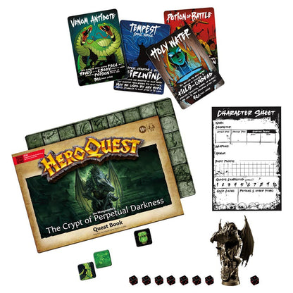 HeroQuest: Crypt of Perpetual Darkness components