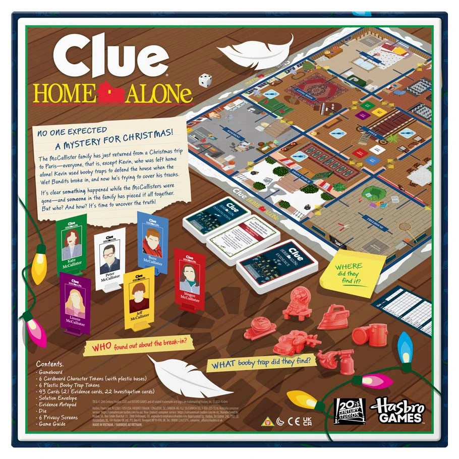 Clue: Home Alone rear cover