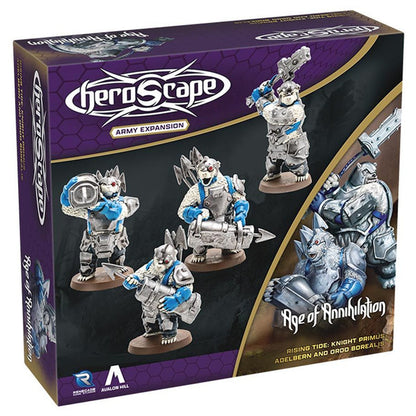 Heroscape: Rising Tide: Knight Primus Adelbern and Ordo Borealis expansion