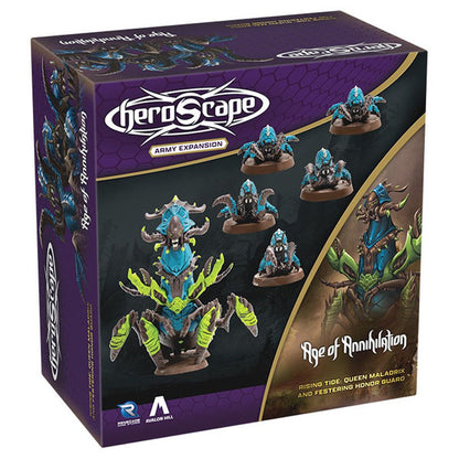 Heroscape: Rising Tide: Queen Maladrix and Festering Honor Guard expansion