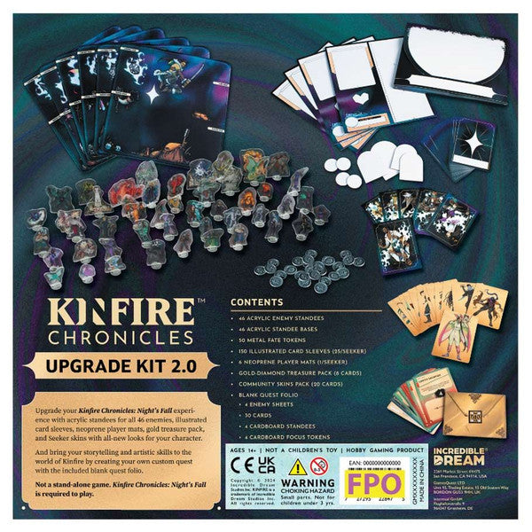 Kinfire Chronicles: Night's Fall Upgrade Kit 2.0 rear cover