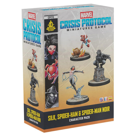 Marvel Crisis Protocol: Silk, Spider-Ham & Spider-Man Noir miniatures