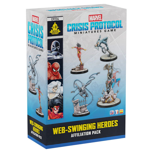 Marvel Crisis Protocol: Web-Swinging Heroes Affiliation Pack miniatures