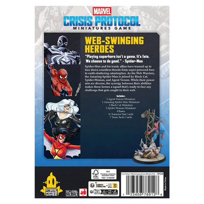 Marvel Crisis Protocol: Web-Swinging Heroes Affiliation Pack rear cover