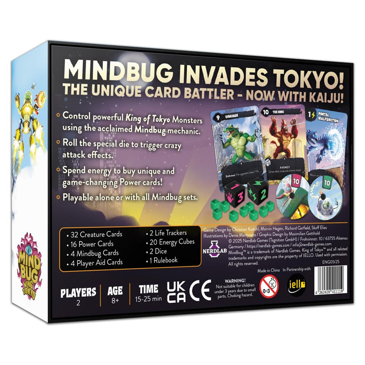 Mindbug x King of Tokyo rear cover