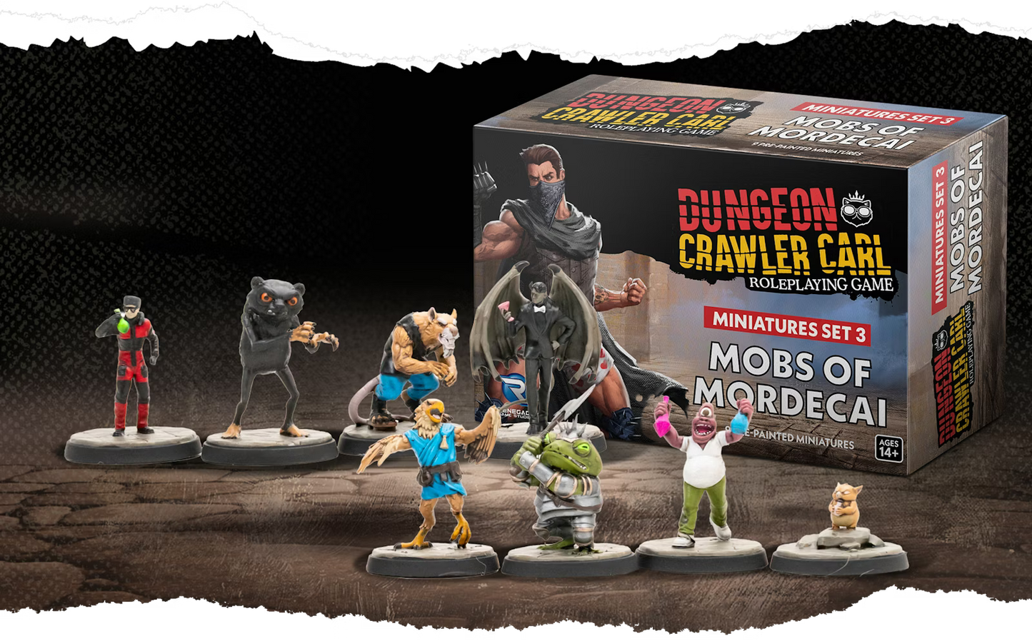Dungeon Crawler Carl RPG: Miniatures Set 3: Mobs of Mordecai PREORDER