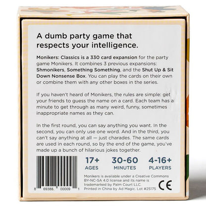 Monikers: Serious Nonsense