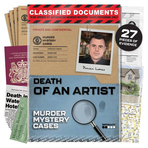 Murder Mystery Cases: Death of an Artist party game