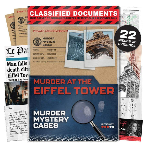 Murder Mystery Cases: Murder at the Eiffel Tower party game