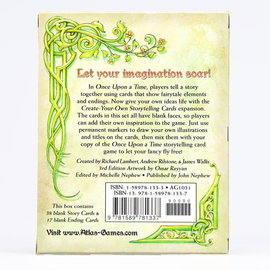 Once Upon a Time: Create-Your-Own Storytelling Cards rear cover
