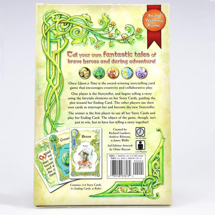 Once Upon a Time: The Storytelling Card Game (3rd Edition) rear cover