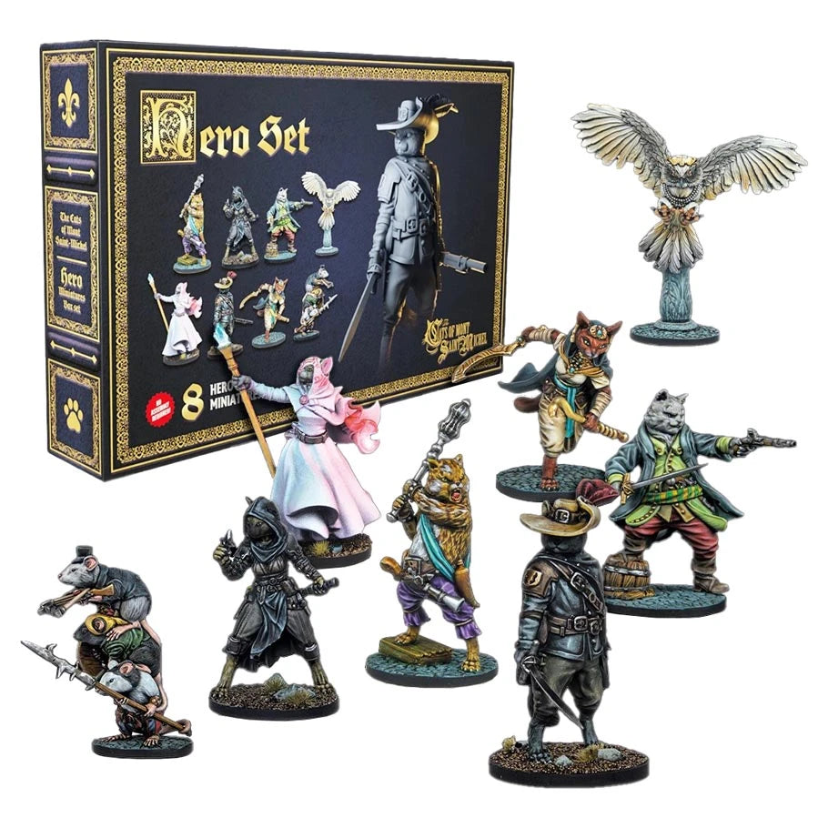 The Cats of Mont Saint Michel: Miniatures: Hero Set expansion