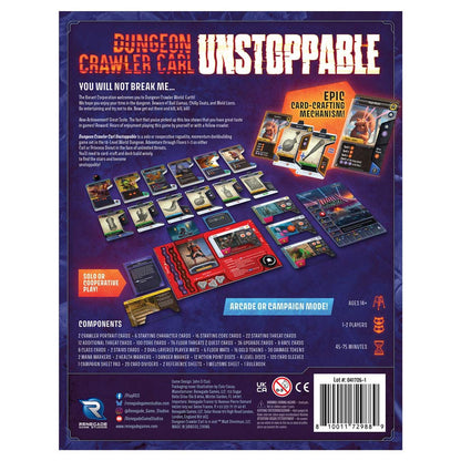 Dungeon Crawler Carl: Unstoppable rear cover