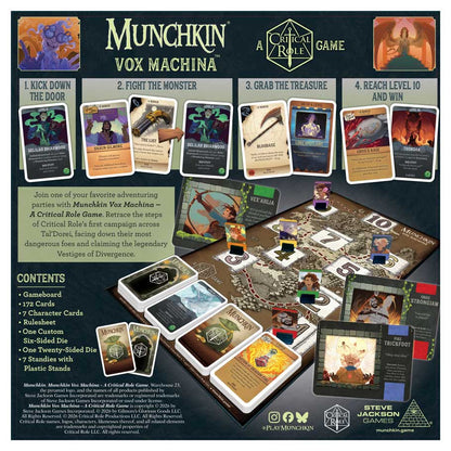 Munchkin: Vox Machina - A Critical Role Game rear cover