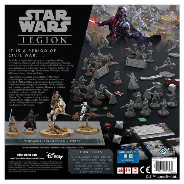 Star Wars Legion: Core Set rear cover