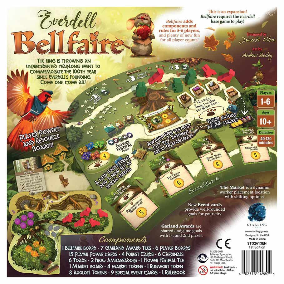 Everdell: Bellfaire rear cover