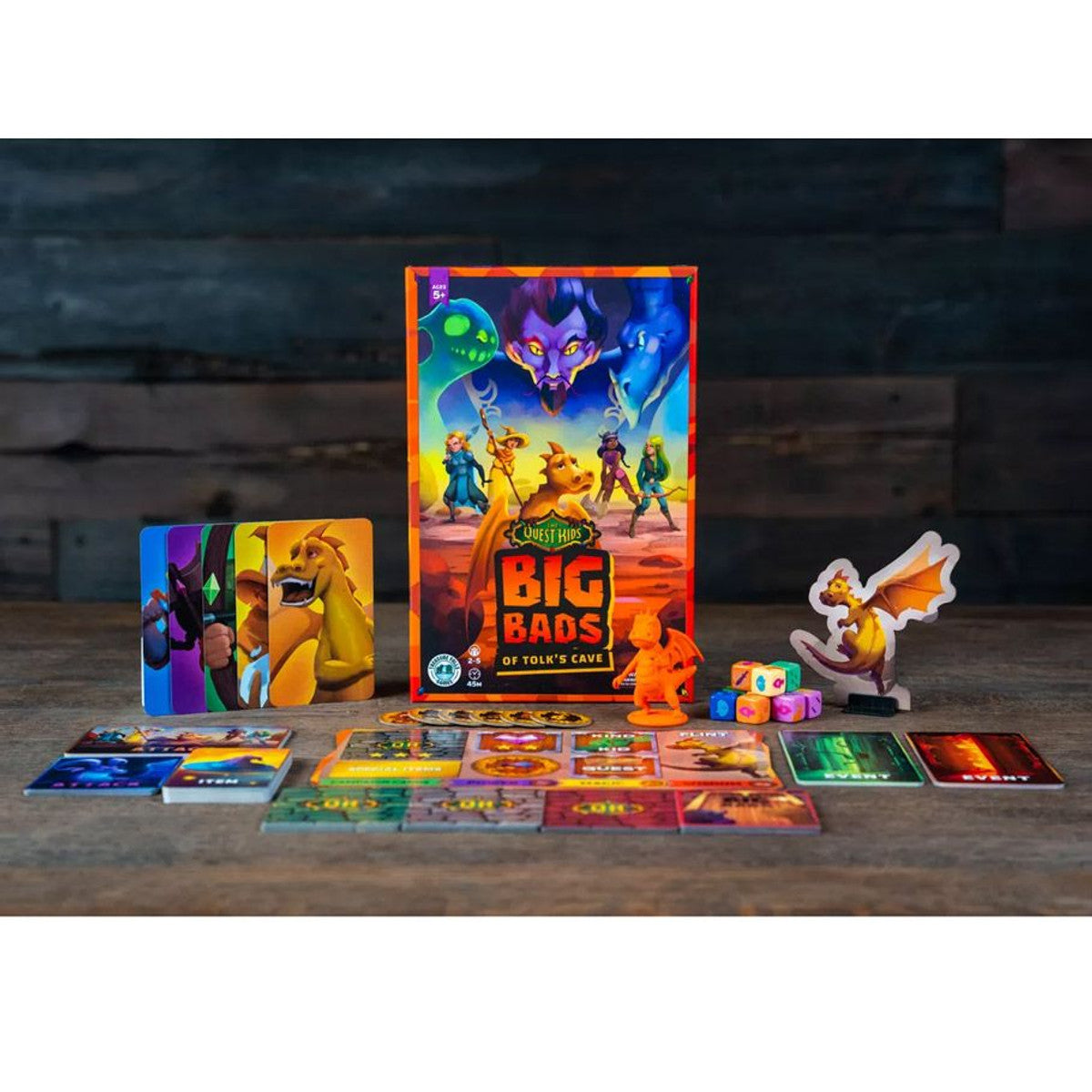 The Quest Kids: The Big Bads of Tolk's Cave components