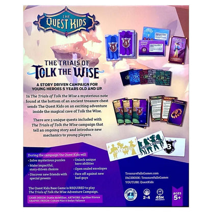 The Quest Kids: The Trials of Tolk The Wise rear cover
