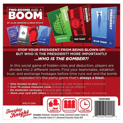 Two Rooms and a Boom rear cover