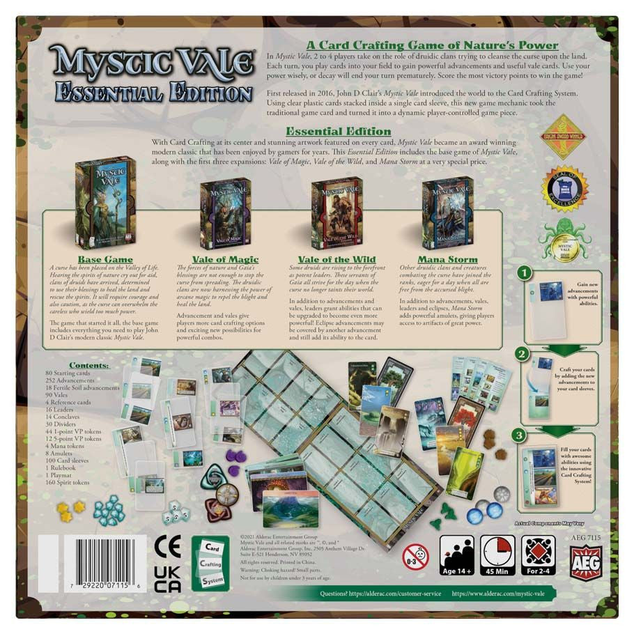 Mystic Vale: Essential Edition rear cover