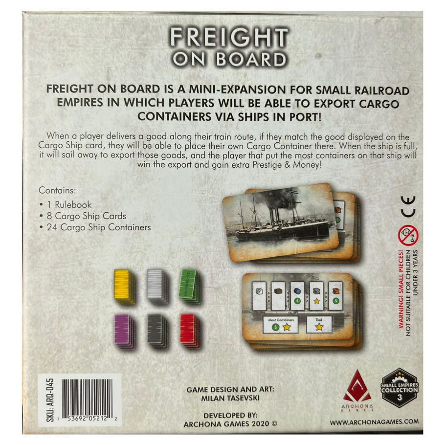 Small Railroad Empires: Freight on Board rear cover