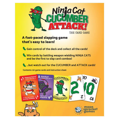 Ninja Cat Cucumber Attack! rear cover