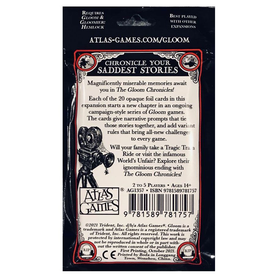 The Gloom Chronicles rear cover