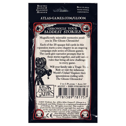 The Gloom Chronicles rear cover