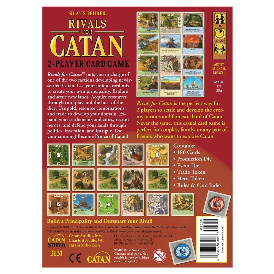 Rivals for Catan rear cover