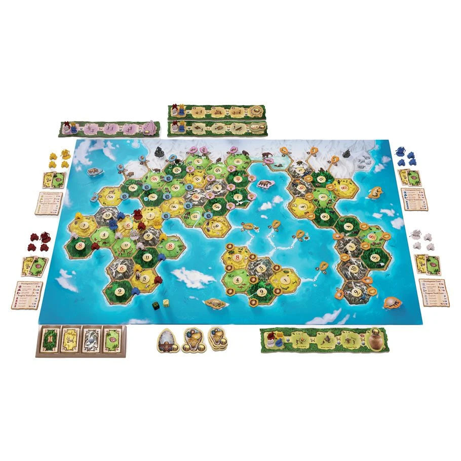 Catan: Dawn of Humankind setup