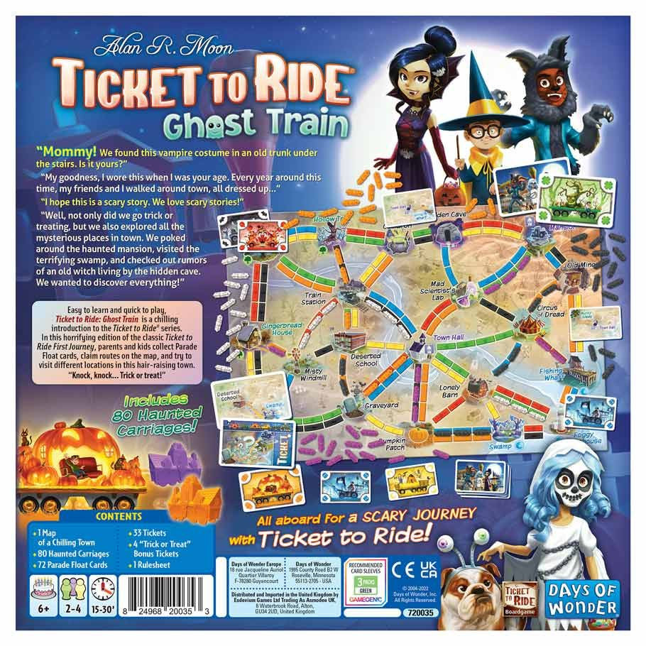 Ticket to Ride: Ghost Train rear cover