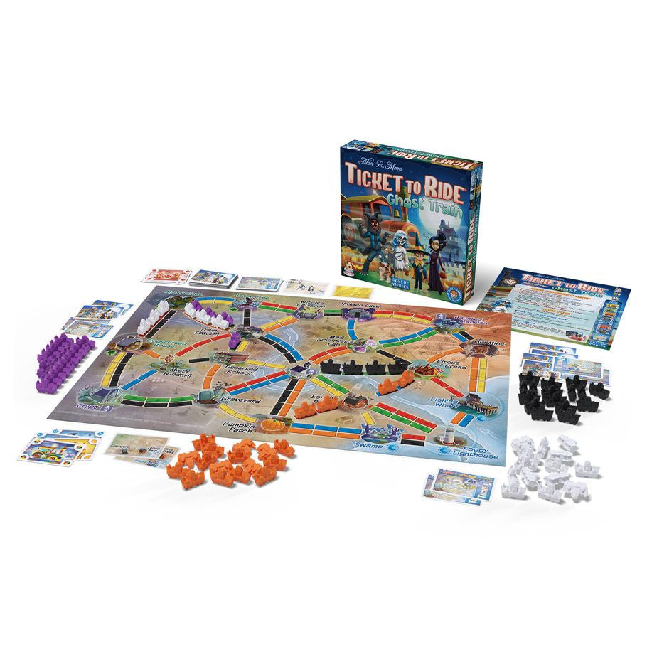 Ticket to Ride: Ghost Train components