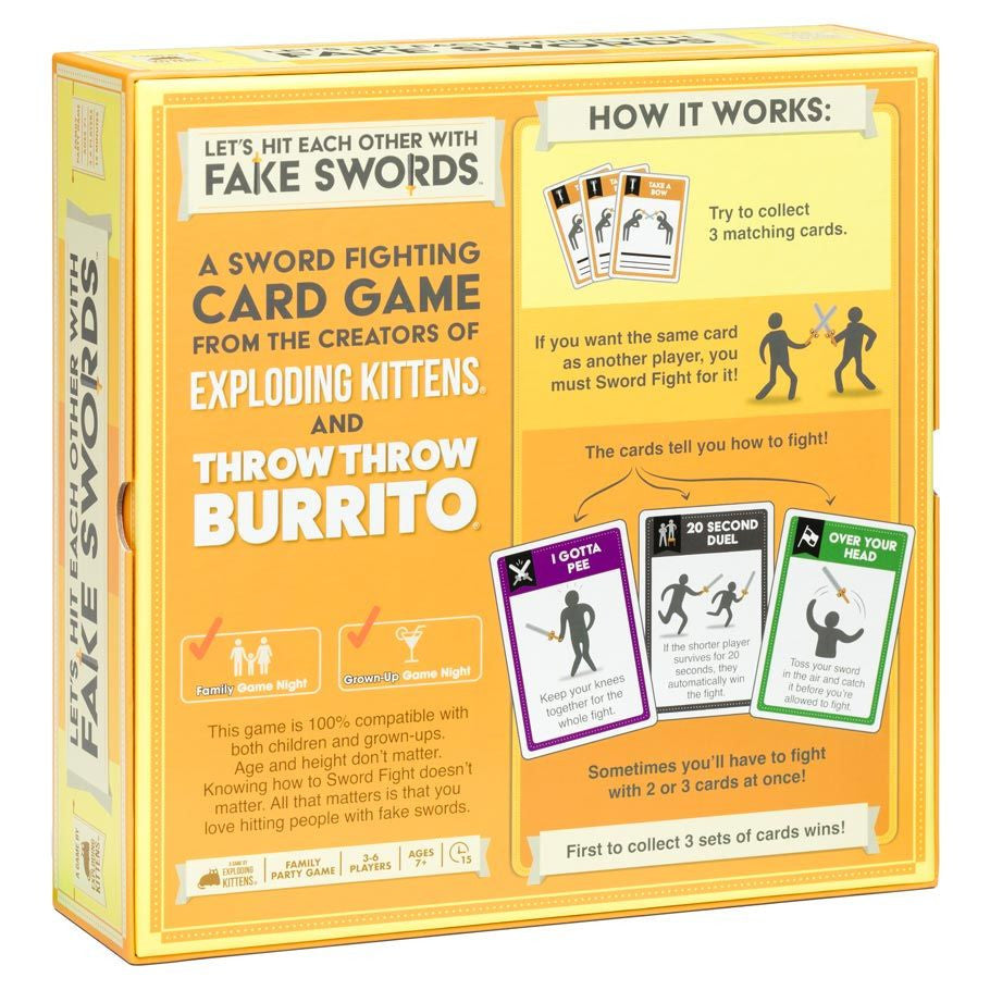Let's Hit Each Other with Fake Swords rear cover