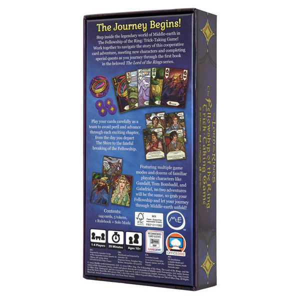 Fellowship of the Ring: Trick-taking game back of box