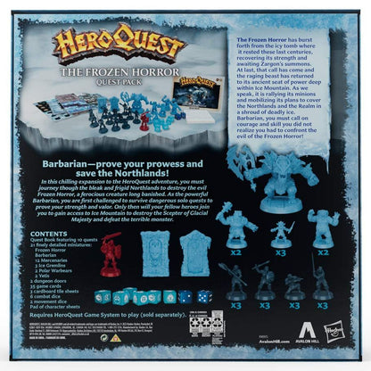 HeroQuest: The Frozen Horror rear cover