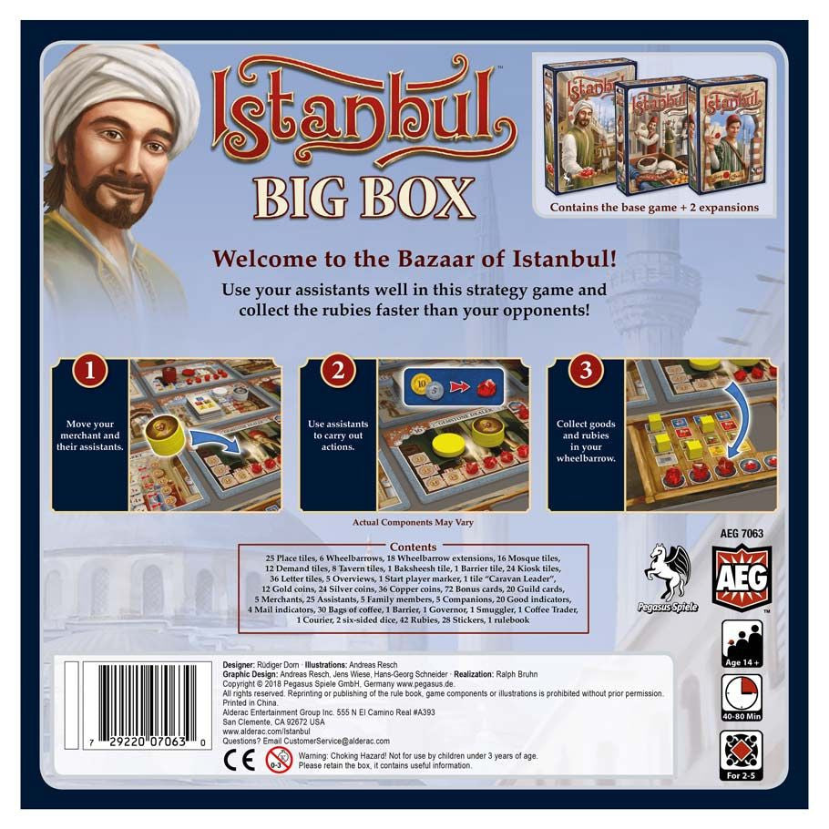 Istanbul: Big Box rear cover
